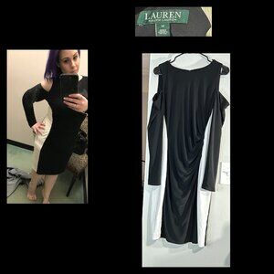 Gorgeous Ralph Lauren Cold Shoulder Colorblock dress